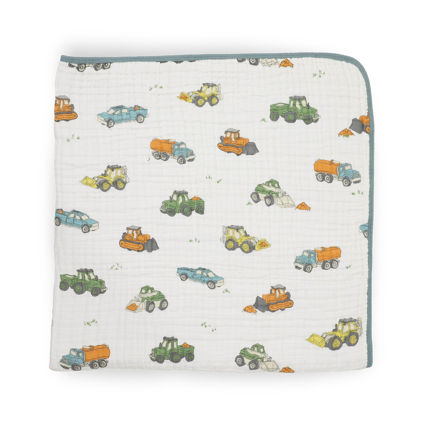 Original Cotton Muslin Quilt - Work Trucks