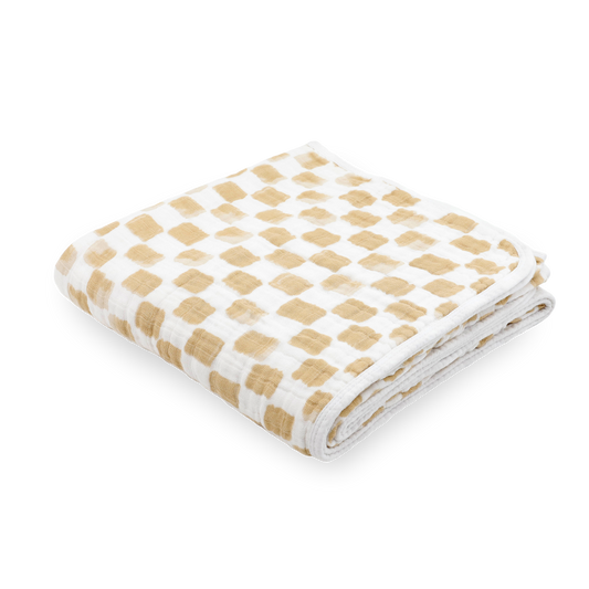 Original Cotton Muslin Quilt - Adobe Checker