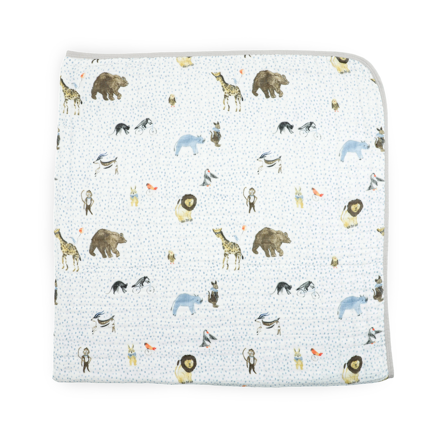 Original Cotton Muslin Quilt - Party Animals