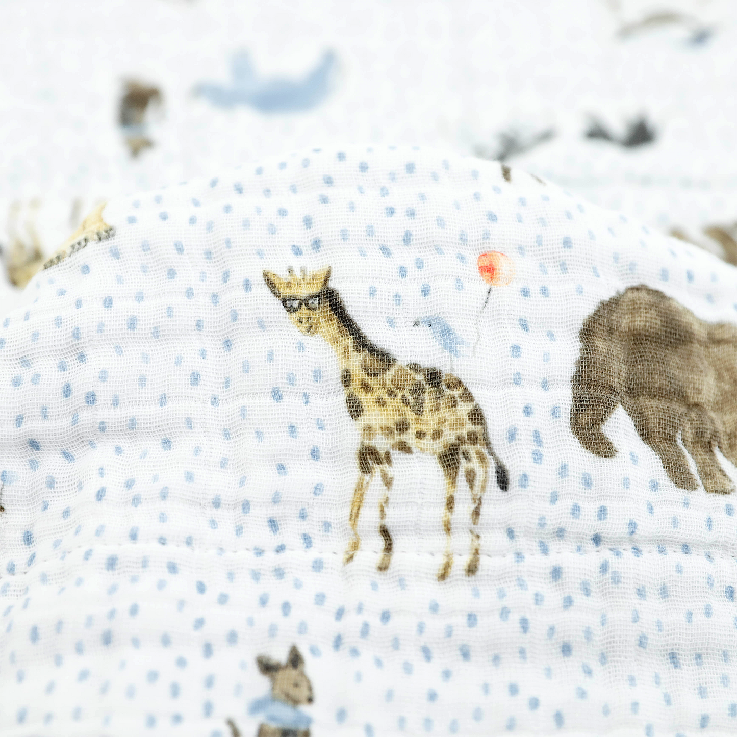 Original Cotton Muslin Quilt - Party Animals