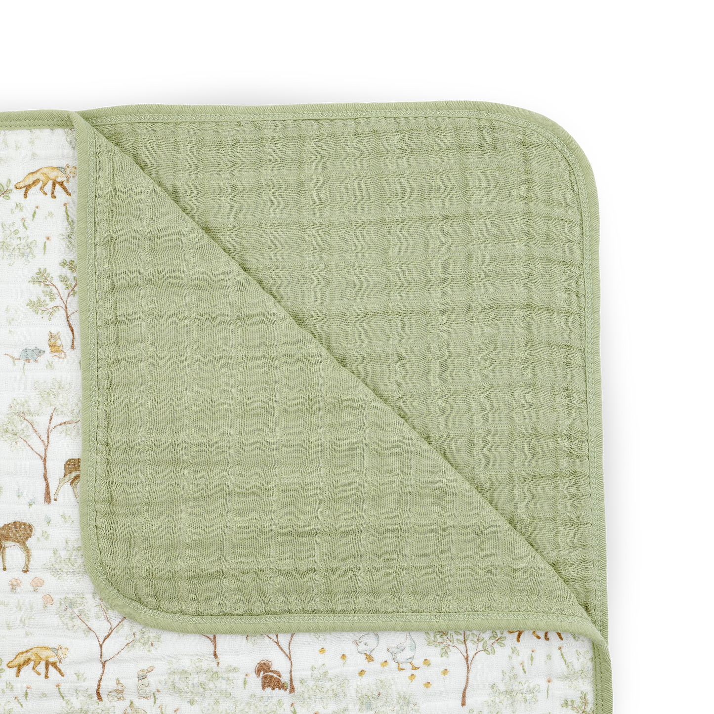 Original Cotton Muslin Quilt - Woodland Friends