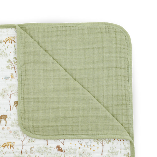 Original Cotton Muslin Quilt - Woodland Friends